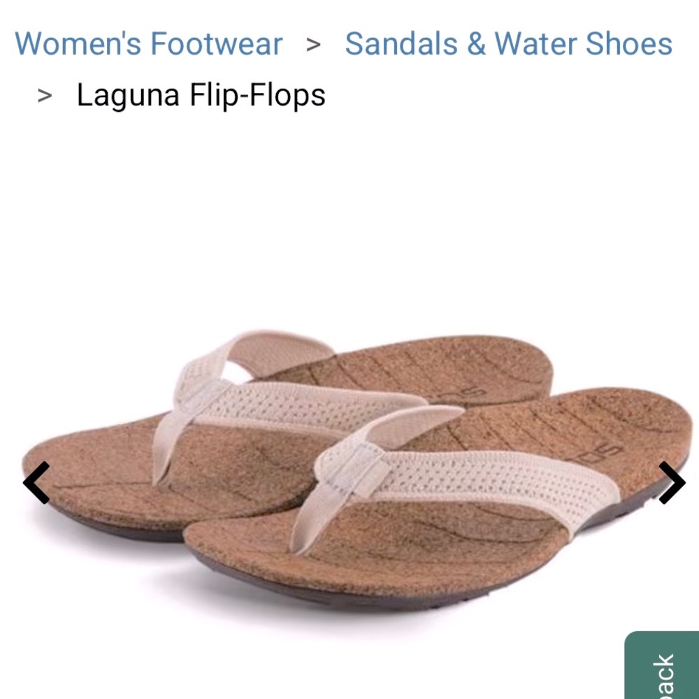 Laguna SOLE  Flip-Flops - Cream/Tan ( size 9, M)